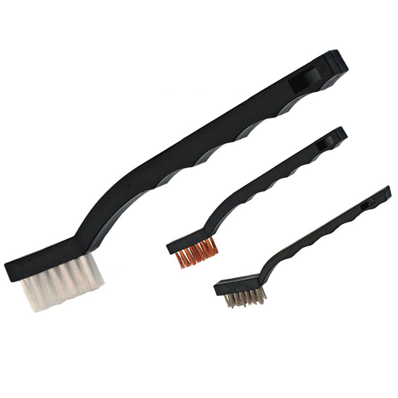 Fios de nylon com escova manual para limpeza de pistola utilitária de 7
