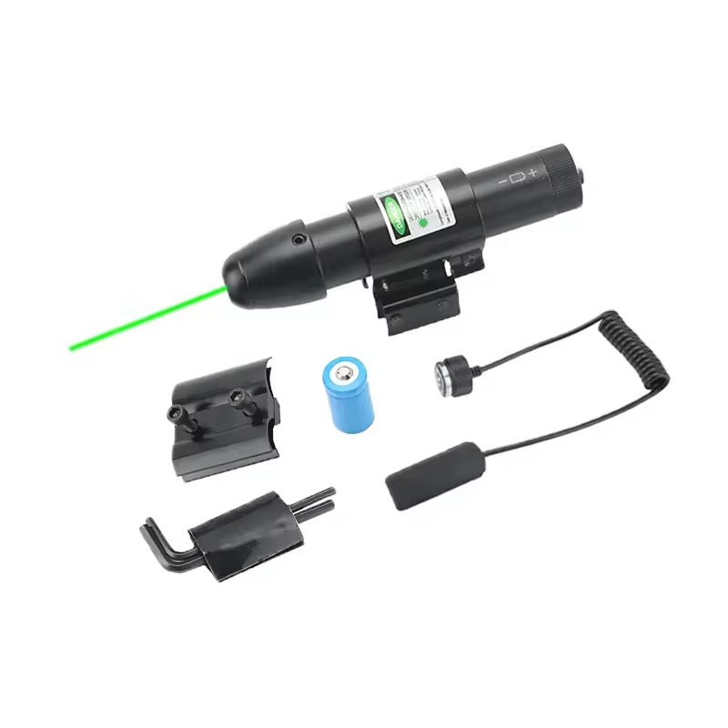 Espaço laser verde de lanterna tática ajustável com interruptor de pressão