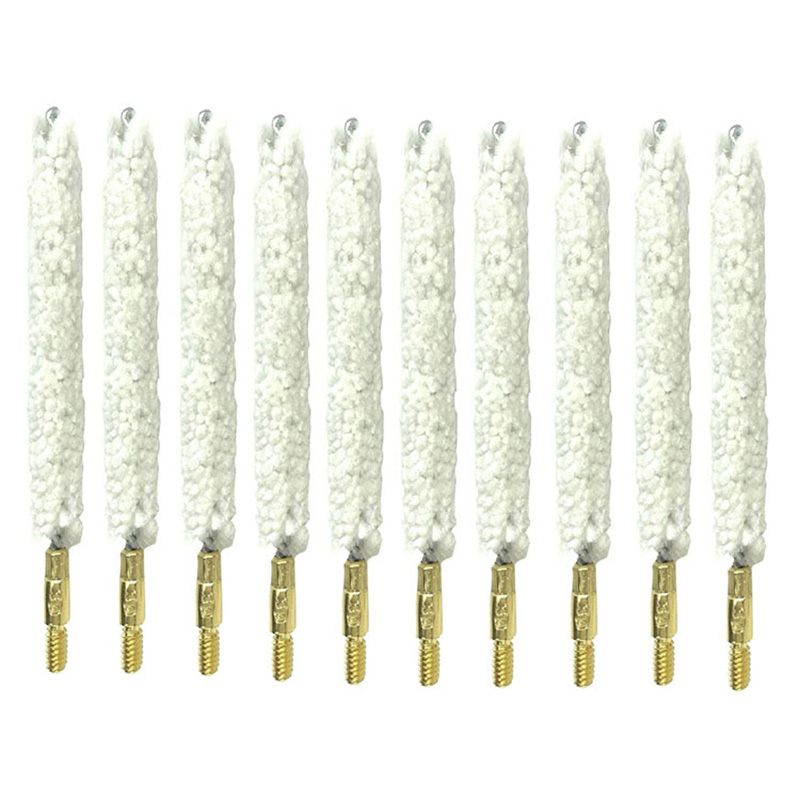 Esfregonas de limpeza de armas de fios de algodão para limpeza de furos