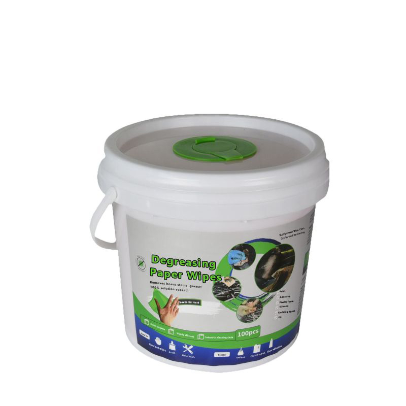 Toalhetes desengordurantes e de limpeza para remover manchas de óleo da pia