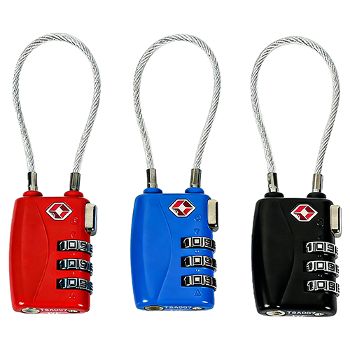 Bloqueio de cabo seguro para exibição de armas