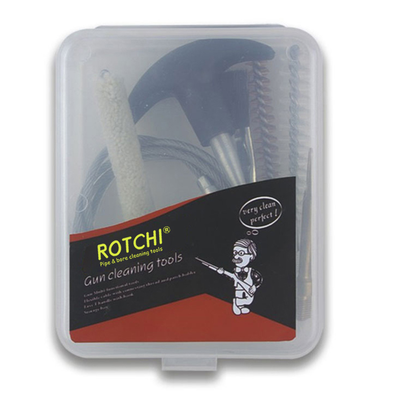 Kit prático de limpeza de armas de caixa