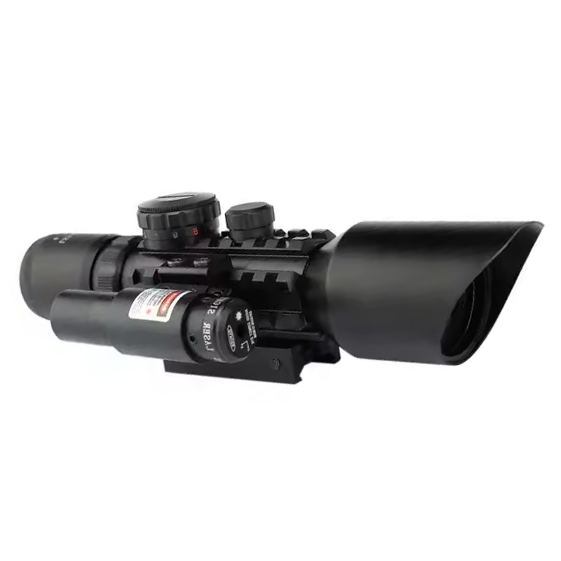 Mira de caça com laser vermelho