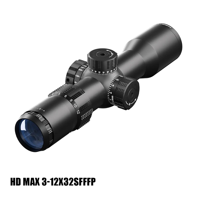 MAX 3-12X32SF FFP HD Lente Alta Caça Telescópio Monocular Atacado