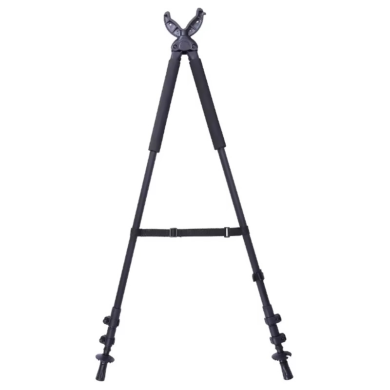 Ao ar livre tático ajustável em altura acessórios de caça de alumínio vara de tiro