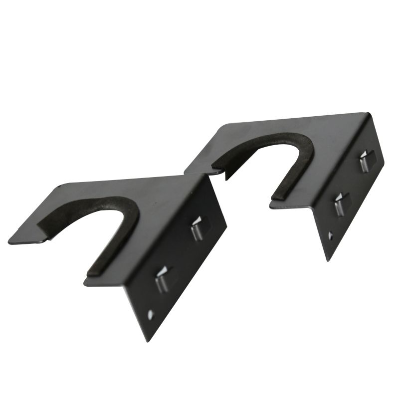 Aço duro plano puro com pulseira de borracha para ganchos de rack de exibição de armas