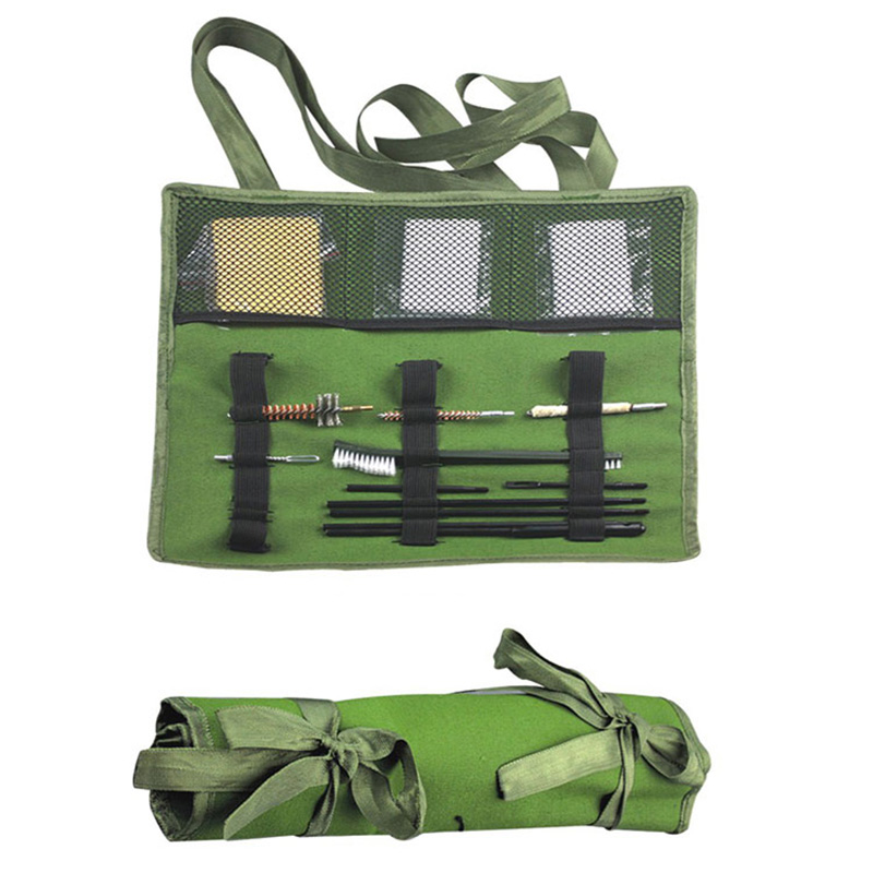 Kit de limpeza de rifle de saco de rolo