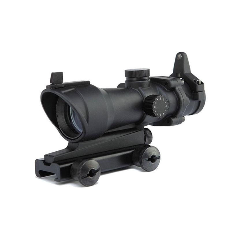 Caça tática 1X32 ACOG M1 China Red Green Dot Sight Red Dot Sight Riflescope Hunting Scope com 20mm QD Mount