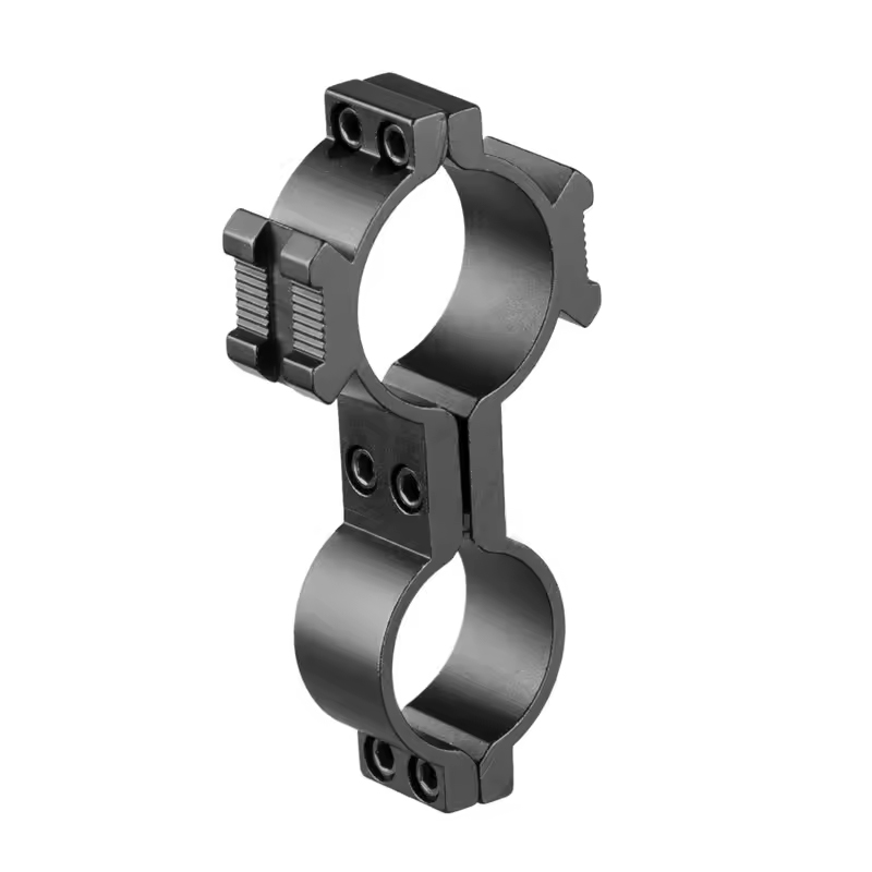 Anel duplo universal tático para lanterna com montagem de base lateral